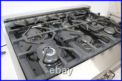 ZLINE RT-BR-36 Stainless Steel 36 Gas Rangetop with 6 Gas Burners Max 67500 BTU