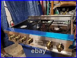 ZLINE RTZ-36-CB 36 Rangetop 6 Gas Burner Stainless Steel Golden Accents READ