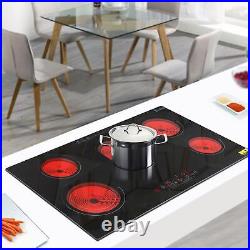 ZOKOP 35'' Electric Stove Top Cooktop Induction 6 Burner Touchpad Child Lock New