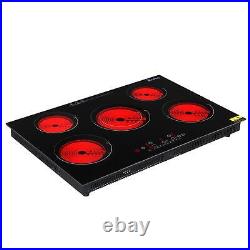 ZOKOP Electric Stove Top Cooktop 30'' 9 Power Levels Built-in 5 Burners Touch