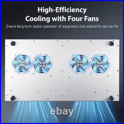 Zomagas 30inch Dual Burner Induction Cooker Commercial Stainless Steel 4 Fans